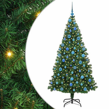 Künstlicher Weihnachtsbaum mit 300 LEDs mit Ständer Grün 180 cm