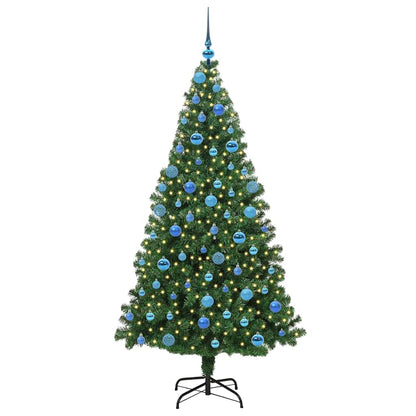 Künstlicher Weihnachtsbaum mit 300 LEDs mit Ständer Grün 180 cm