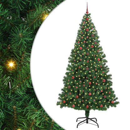 Künstlicher Weihnachtsbaum mit 300 LEDs mit Ständer Grün 240 cm