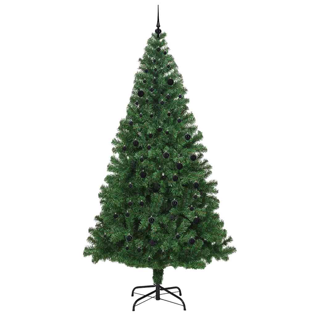 Künstlicher Weihnachtsbaum mit 300 LEDs mit Ständer Grün 240 cm