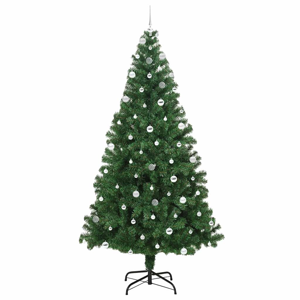 Künstlicher Weihnachtsbaum mit 300 LEDs mit Ständer Grün 240 cm