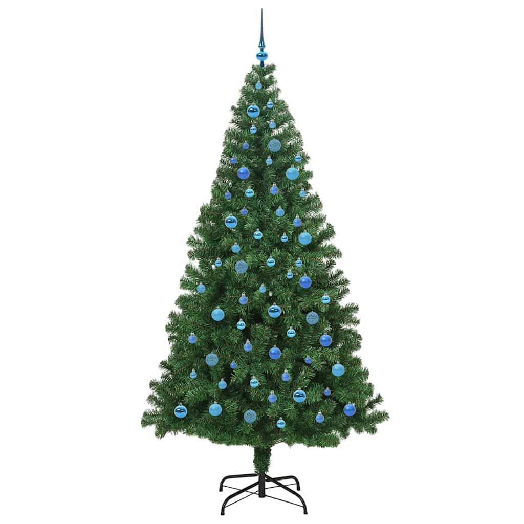 Künstlicher Weihnachtsbaum mit 300 LEDs mit Ständer Grün 240 cm