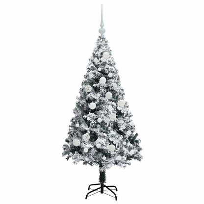 Künstlicher Weihnachtsbaum mit 150 LEDs mit Ständer Weiß 120 cm