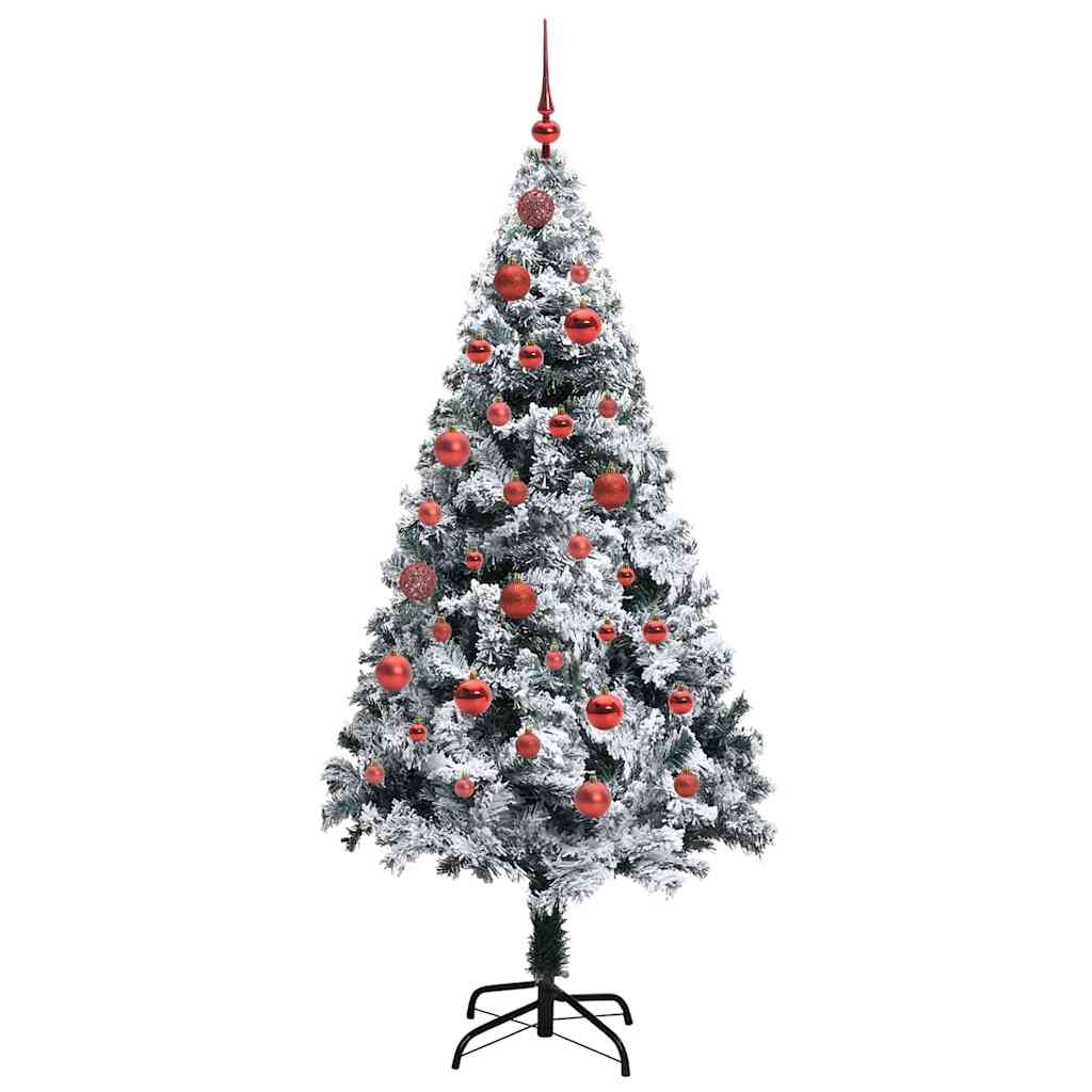 Künstlicher Weihnachtsbaum mit 150 LEDs mit Ständer Weiß 150 cm