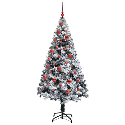 Künstlicher Weihnachtsbaum mit 150 LEDs mit Ständer Weiß 150 cm