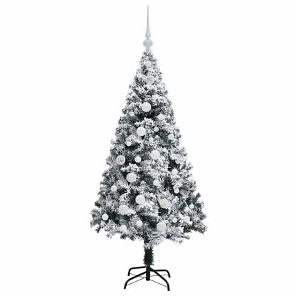 Künstlicher Weihnachtsbaum mit 150 LEDs mit Ständer Weiß 150 cm
