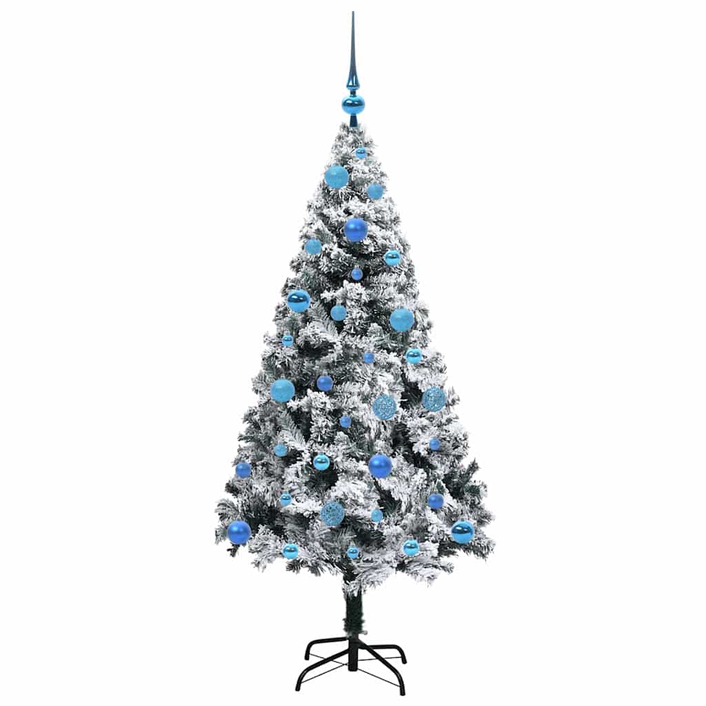 Künstlicher Weihnachtsbaum mit 150 LEDs mit Ständer Weiß 150 cm