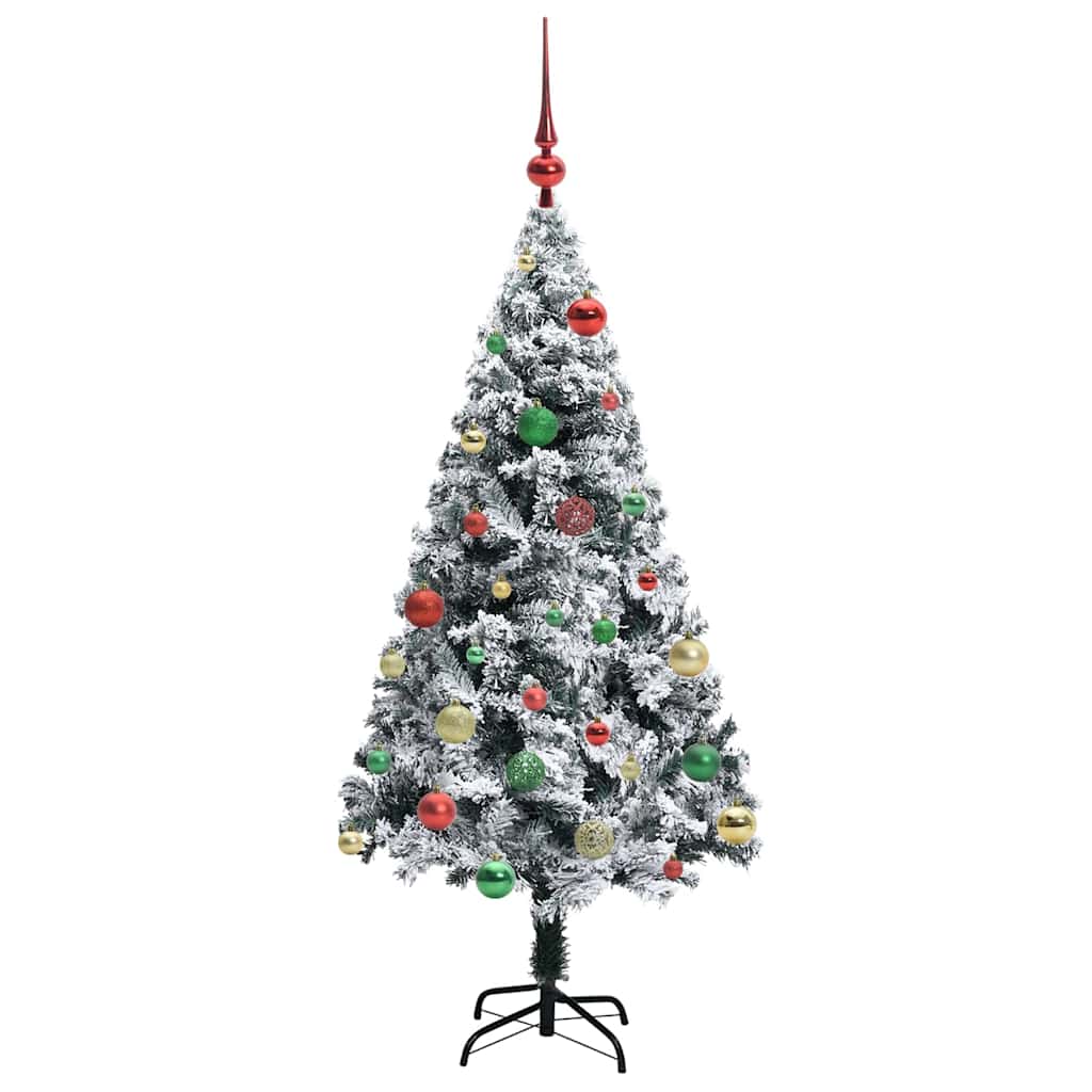 Künstlicher Weihnachtsbaum mit 150 LEDs mit Ständer Weiß 150 cm