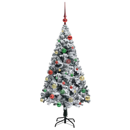 Künstlicher Weihnachtsbaum mit 150 LEDs mit Ständer Weiß 150 cm