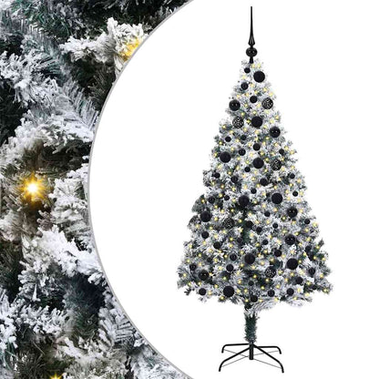 Künstlicher Weihnachtsbaum mit 300 LEDs mit Ständer Weiß 180 cm