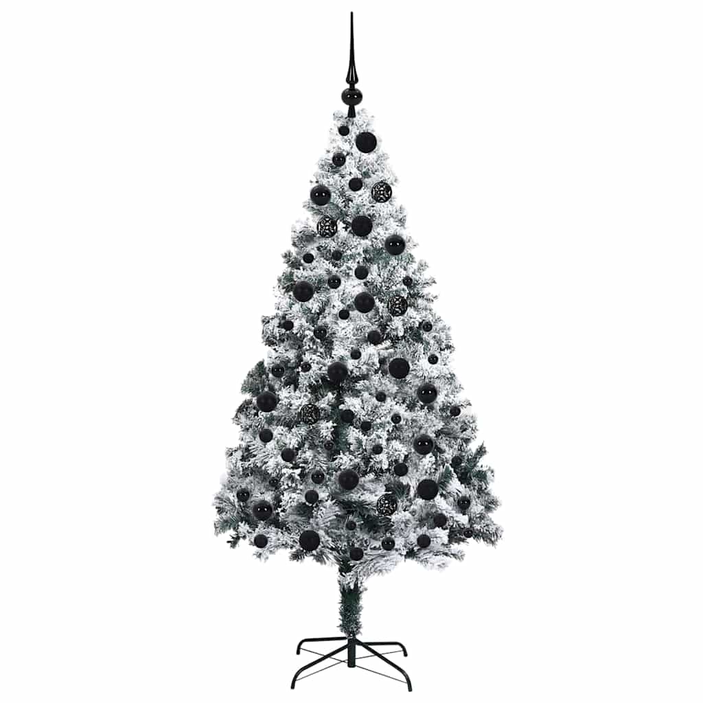 Künstlicher Weihnachtsbaum mit 300 LEDs mit Ständer Weiß 180 cm