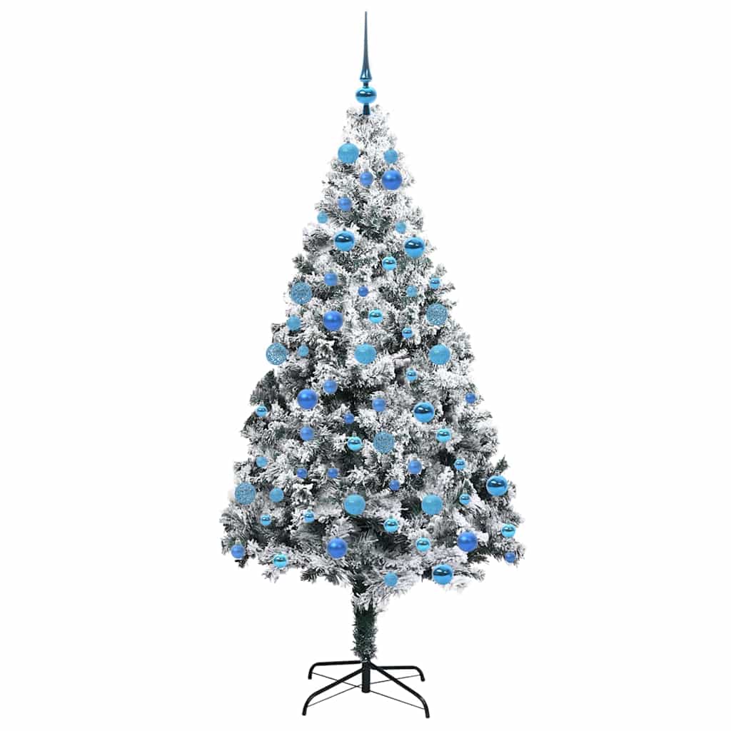 Künstlicher Weihnachtsbaum mit 300 LEDs mit Ständer Weiß 180 cm