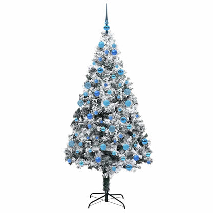 Künstlicher Weihnachtsbaum mit 300 LEDs mit Ständer Weiß 180 cm