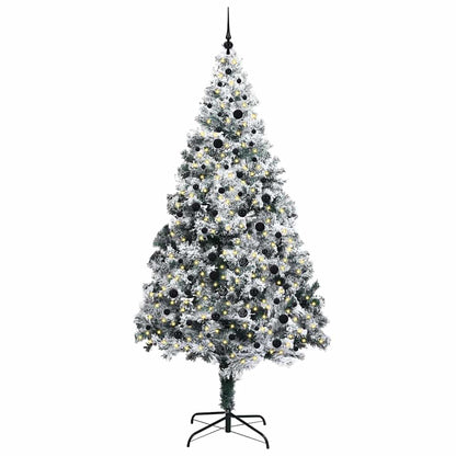 Künstlicher Weihnachtsbaum mit 300 LEDs mit Ständer Weiß 240 cm