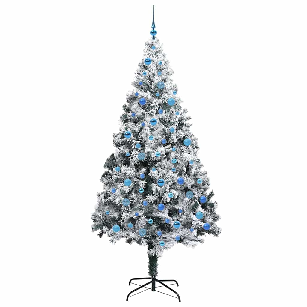 Künstlicher Weihnachtsbaum mit 300 LEDs mit Ständer Weiß 240 cm
