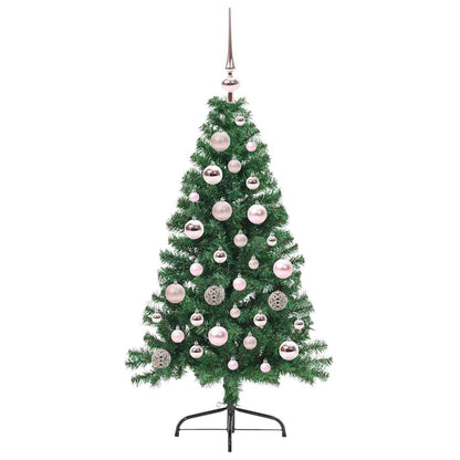 Künstlicher vorbeleuchteter Weihnachtsbaum Grün 120 cm PVC
