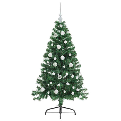 Künstlicher vorbeleuchteter Weihnachtsbaum Grün 120 cm PVC