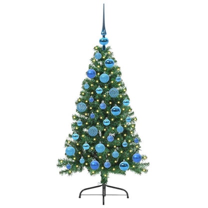 Künstlicher vorbeleuchteter Weihnachtsbaum Grün 120 cm PVC
