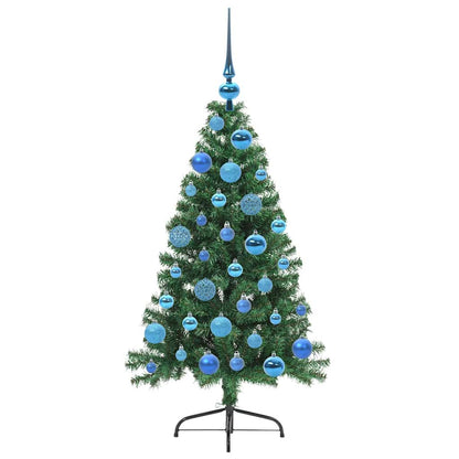 Künstlicher vorbeleuchteter Weihnachtsbaum Grün 120 cm PVC