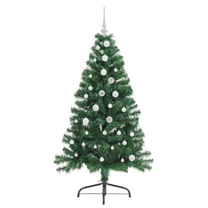 Künstlicher vorbeleuchteter Weihnachtsbaum Grün 150 cm PVC