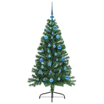 Künstlicher vorbeleuchteter Weihnachtsbaum Grün 150 cm PVC