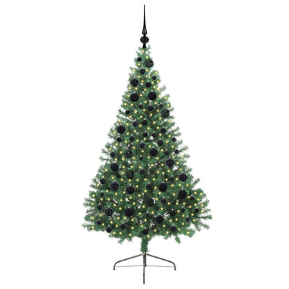 Künstlicher vorbeleuchteter Weihnachtsbaum Grün 180 cm PVC
