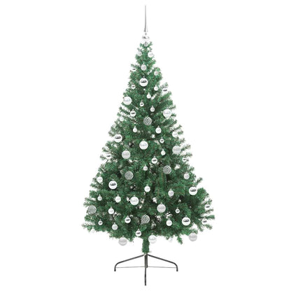 Künstlicher vorbeleuchteter Weihnachtsbaum Grün 180 cm PVC