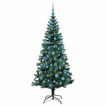 Künstlicher vorbeleuchteter Weihnachtsbaum Grün 180 cm PVC
