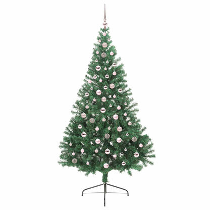 Künstlicher vorbeleuchteter Weihnachtsbaum Grün 240 cm PVC