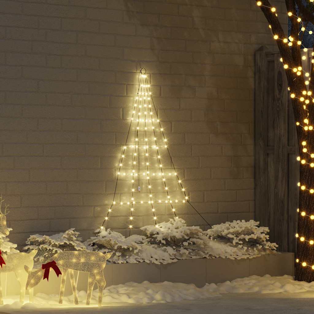 LED Weihnachtsbaum mit Erdspießen Warmes Weiß 182 cm Metall