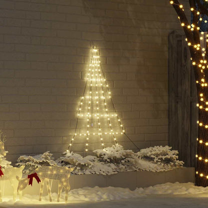 LED Weihnachtsbaum mit Erdspießen Warmes Weiß 182 cm Metall