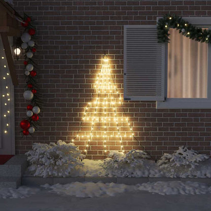 LED Weihnachtsbaum mit Erdspießen Warmes Weiß 182 cm Metall