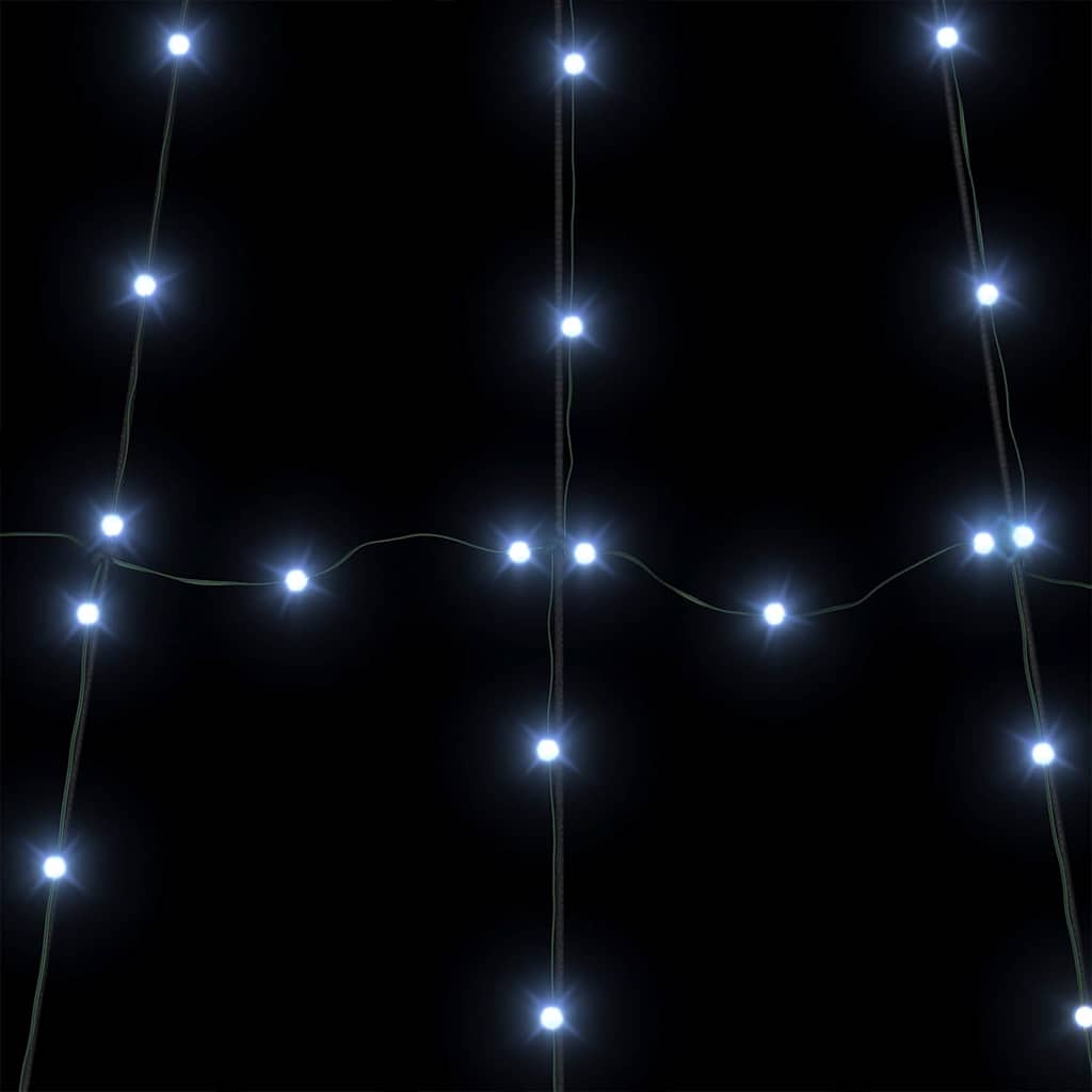 Albero di Natale a LED con picchetti da terra, bianco freddo, 180 cm, metallo