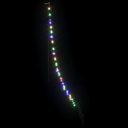 LED Weihnachtsbaum mit Erdspießen Mehrfarbig 182 cm Metall