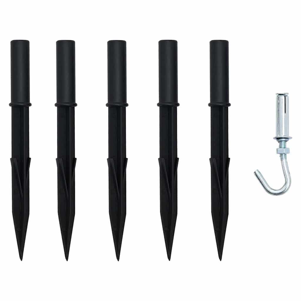 Albero di Natale a LED con picchetti da terra, blu, 180 cm, metallo