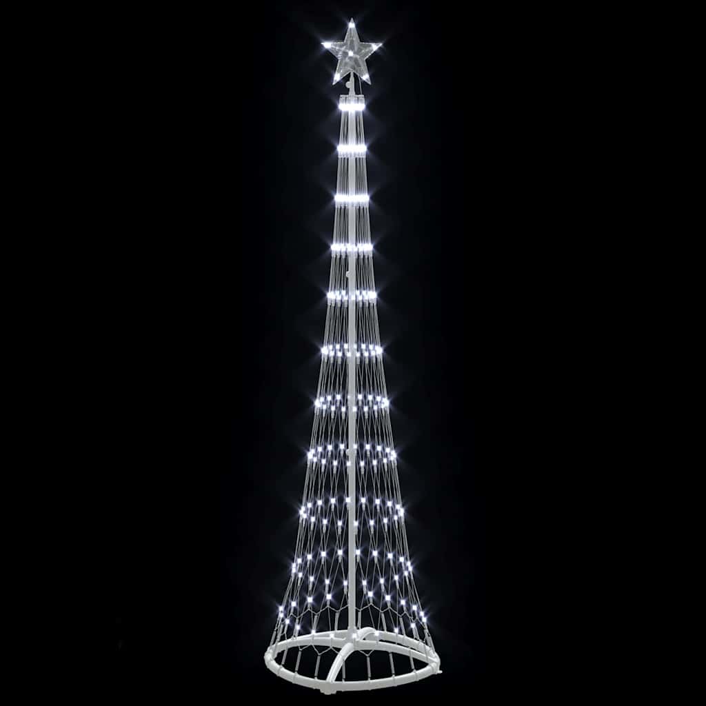 LED-Weihnachtsbaum mit Ständer Kaltweiß 51 x 51 x 190 cm Metall