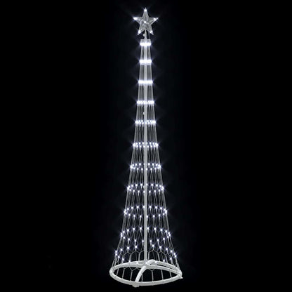 LED-Weihnachtsbaum mit Ständer Kaltweiß 51 x 51 x 190 cm Metall