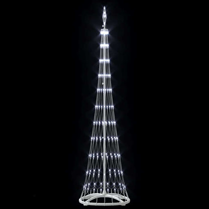 LED-Weihnachtsbaum mit Ständer Kaltweiß 51 x 51 x 190 cm Metall