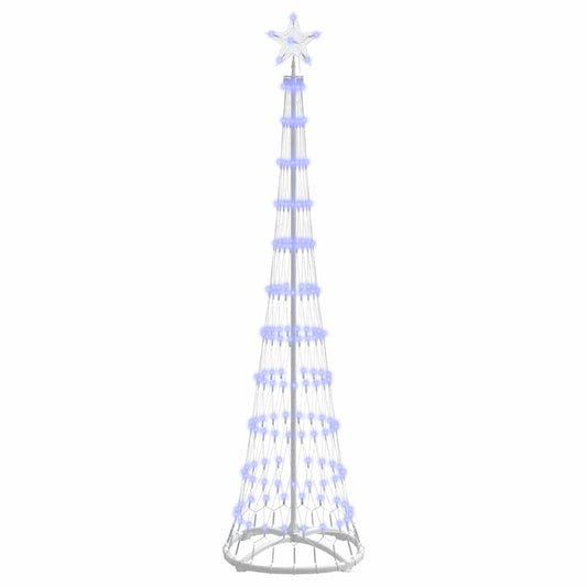 LED-Weihnachtsbaum mit 230 LEDs Blau 51 x 51 x 190 cm Metall