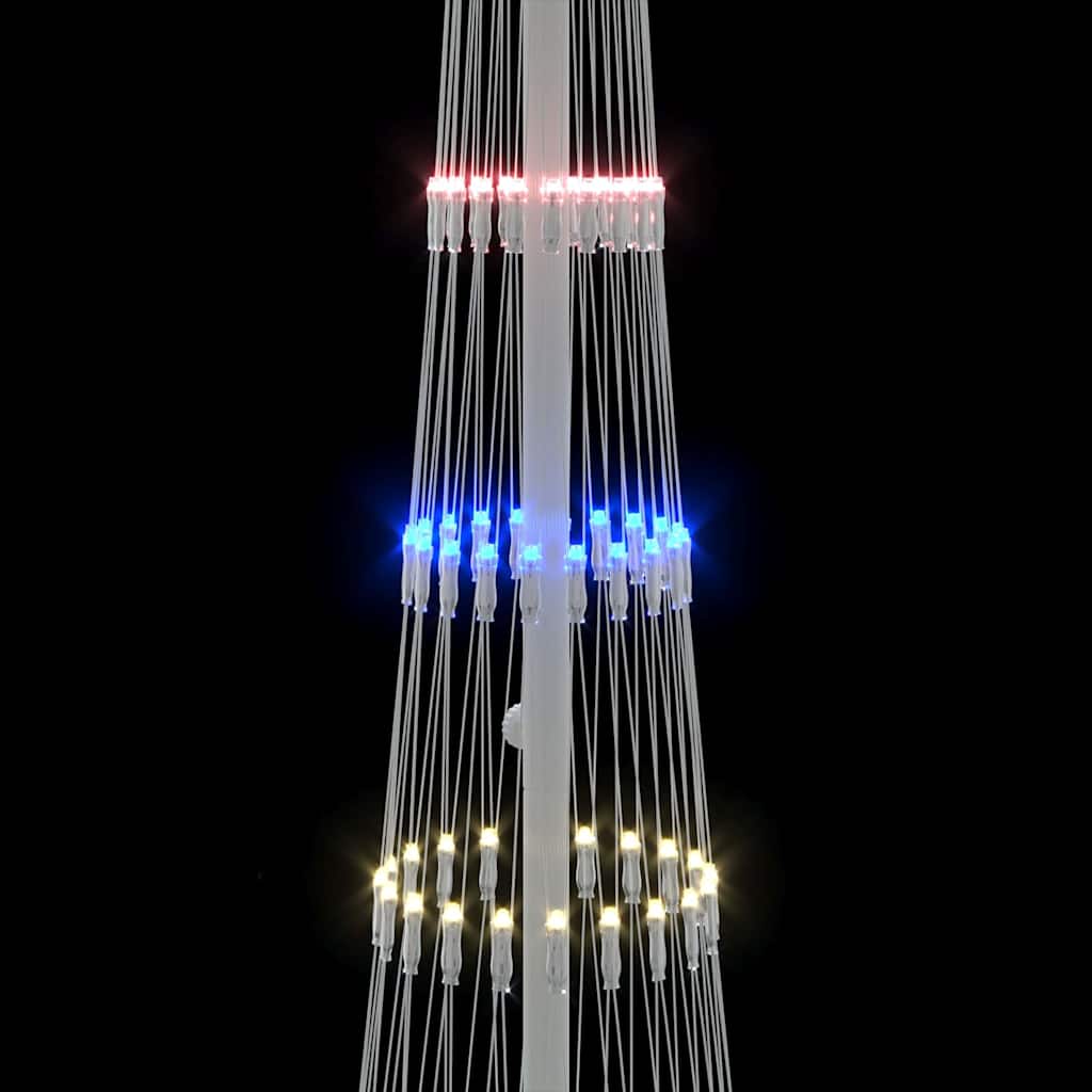 LED-Weihnachtsbaum Mehrfarbig 51 x 51 x 190 cm Metall