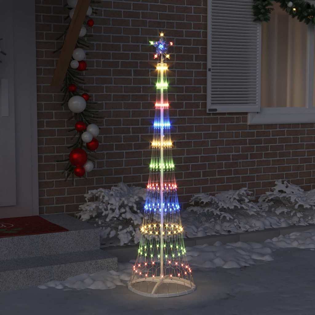 LED-Weihnachtsbaum Mehrfarbig 51 x 51 x 190 cm Metall
