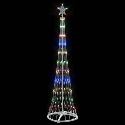 LED-Weihnachtsbaum Mehrfarbig 51 x 51 x 190 cm Metall