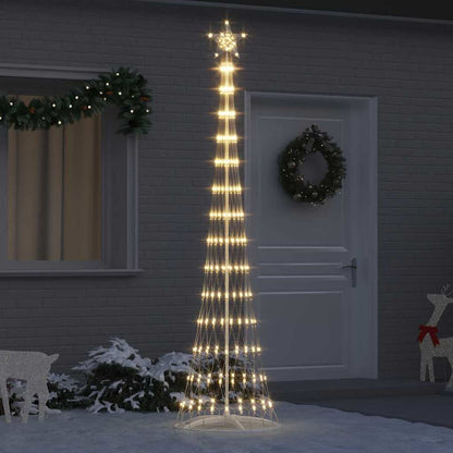 LED-Weihnachtsbaum Warmes Weiß 70 x 70 x 250 cm Metall