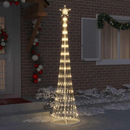 LED-Weihnachtsbaum Warmes Weiß 70 x 70 x 250 cm Metall
