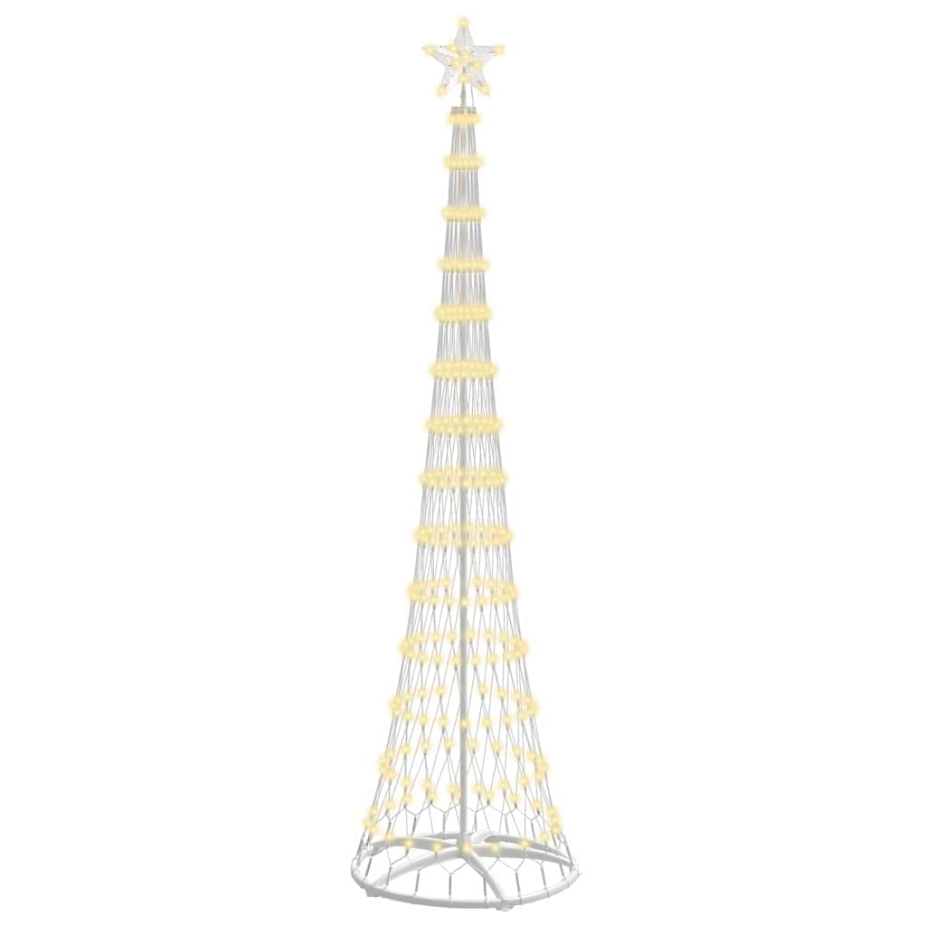 LED-Weihnachtsbaum Warmes Weiß 70 x 70 x 250 cm Metall
