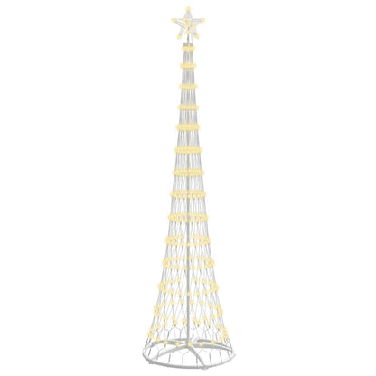 LED-Weihnachtsbaum Warmes Weiß 70 x 70 x 250 cm Metall