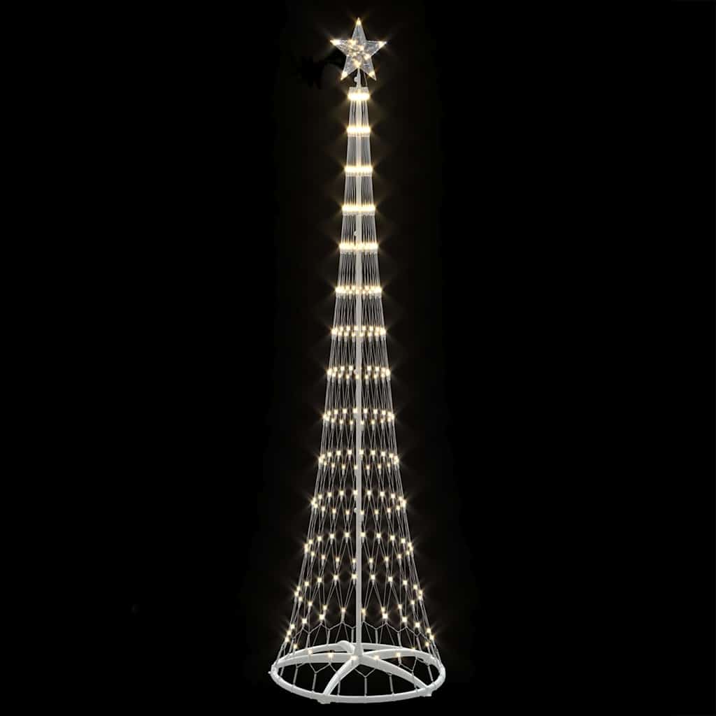 LED-Weihnachtsbaum Warmes Weiß 70 x 70 x 250 cm Metall