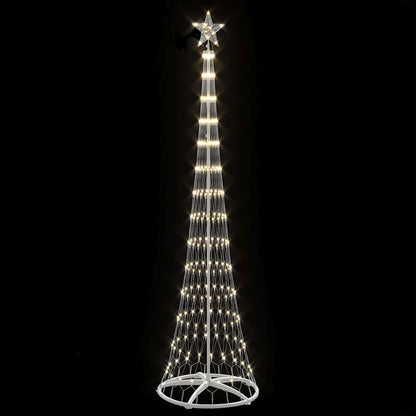LED-Weihnachtsbaum Warmes Weiß 70 x 70 x 250 cm Metall