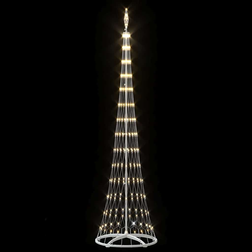 LED-Weihnachtsbaum Warmes Weiß 70 x 70 x 250 cm Metall