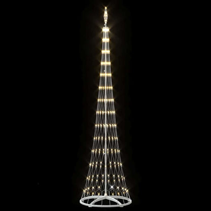 LED-Weihnachtsbaum Warmes Weiß 70 x 70 x 250 cm Metall